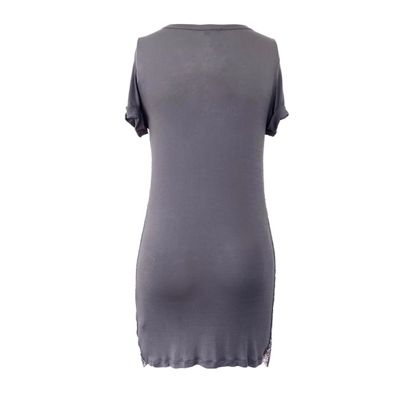 Patrizia Pepe Metallic Gray Bodycon Dress - Picture 3 of 8